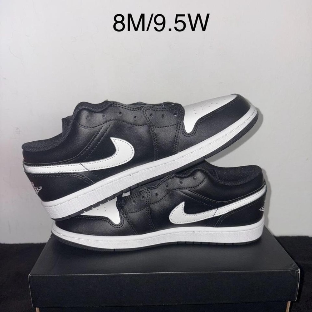 Air Jordan 1 Low Size 8 Men/ 9.5 Women Black / Summit White Brand New